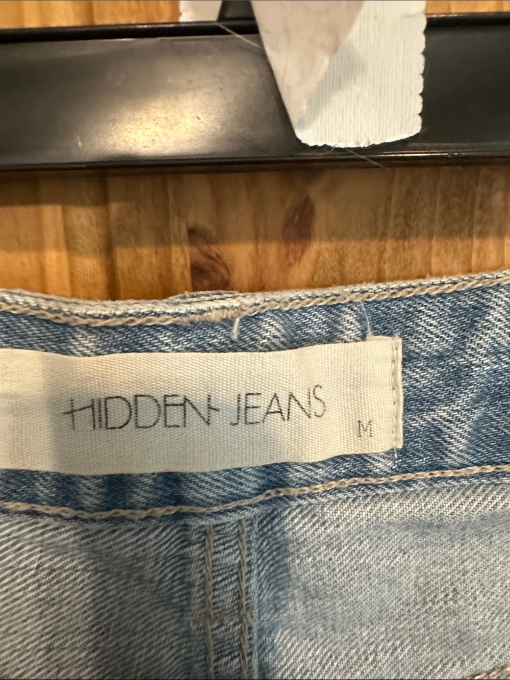 Hidden Jeans Light Wash Distressed Denim Cutoff Shorts - Picture 3 of 5